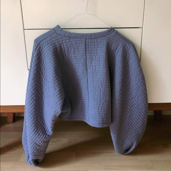 ZARA cropped blue light sweater - Picture 3 of 3